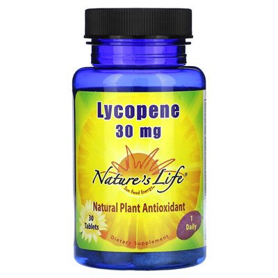 Nature's Life, Lycopene, 30 mg, 30 tabletek