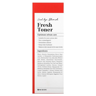 Mizon, Goodbyes, Fresh Toner, 4.05 fl oz (120 ml)