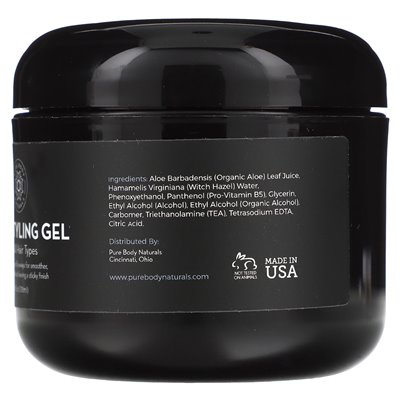 Pure Body Naturals, Żel do stylizacji Włosów, 4 uncji fl (118 ml) Pure Body Naturals, Żel do stylizacji Włosów, 4 uncji fl (118 ml)