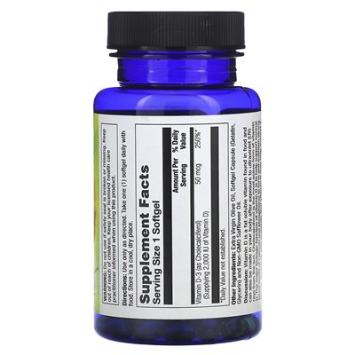 Nature's Life, D-3, 50 McG, 120 Softgels