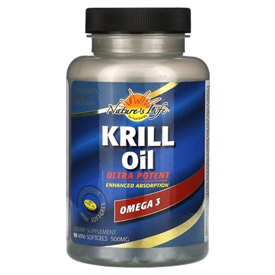 Nature's Life, Krill Oil, 500 mg, 90 mini softgels