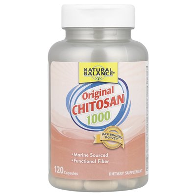 Natural Balance, Original Chitosan 1000, 120 Kapseln