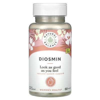 Natural Balance, Diosmin, Vascular System Support, 60 Tablets Natural Balance, Diosmin, Vascular System Support, 60 Tablets