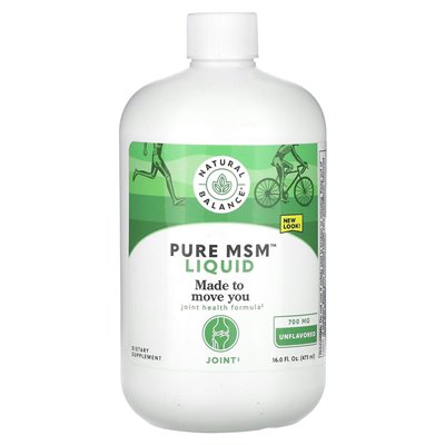 Natural Balance Pure MSM Liquid Unverändert 700mg 16fl oz (473ml)