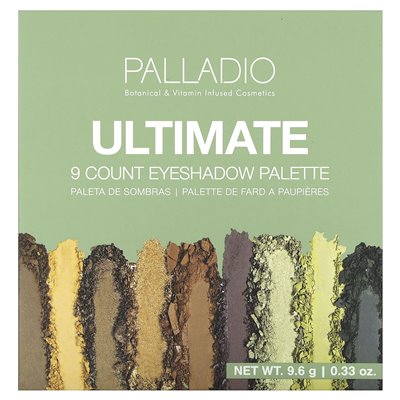 Palladio, Ultimate 9 Count Clubadow Palette, Natural Earth, 0,33 uncji (9,6 g)