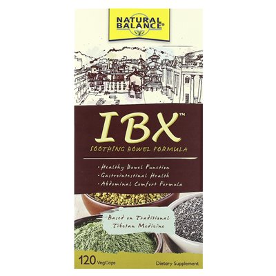 Naturalny równowaga, kompozycja jelit IBX, 120 warzyw Vegcaps