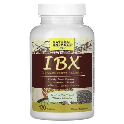 Naturalny równowaga, kompozycja jelit IBX, 120 warzyw Vegcaps