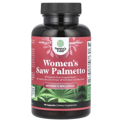 Nature's Craft, Women's Saw Palmetto, 90 kapsułek