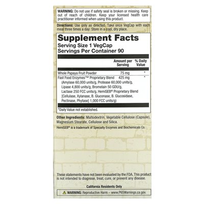 Natural Balance, Fast Food Enzyme, 90 vegetarische Kapseln
