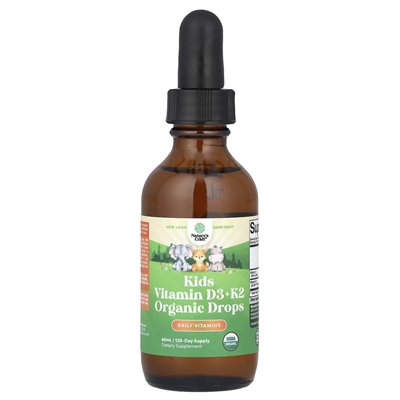 Nature's Craft, Dziecięcy witamina D3 + K2 Organiczne krople, 60 ml Nature's Craft, Dziecięcy witamina D3 + K2 Organiczne krople, 60 ml