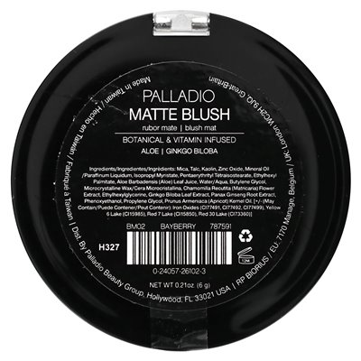 Palladio, Matte Blush, Bayberry BM02, 0,21 uncji (6 g) Palladio, Matte Blush, Bayberry BM02, 0,21 uncji (6 g)