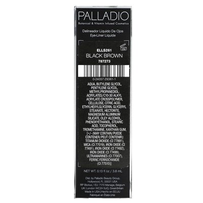 Palladio, płynny eyeliner, czarny brązowy ELLS261, 0,13 Fl Oz (3,8 ml) Palladio, płynny eyeliner, czarny brązowy ELLS261, 0,13 Fl Oz (3,8 ml)