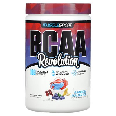 Musclesport, BCAA, Revolution, Rainbow Italian Ice, 15,9 uncji (450 g)