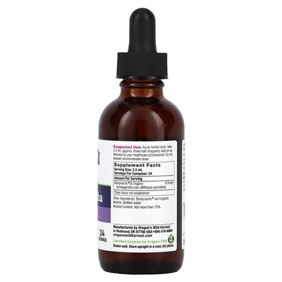 Wild Harvest Oregon Biodynamischer Ashwagandha-Extrakt 2 Fl Oz (59 ml)