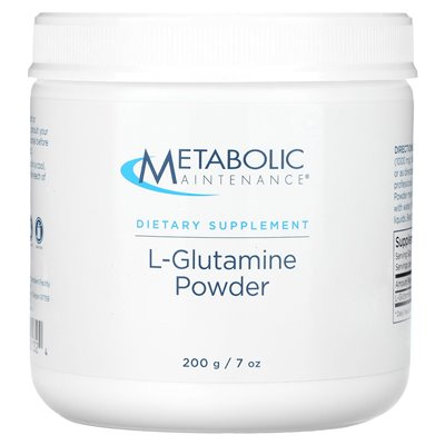 Konserwacja metaboliczna, proszek L-glutamina, 7 uncji (200 g) Konserwacja metaboliczna, proszek L-glutamina, 7 uncji (200 g)