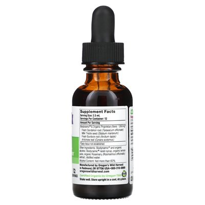 Oregon's Wild Harvest, Liver, Biodynamic, Lemon + Rosemary, 1 fl oz (30 ml)