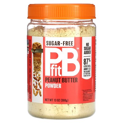 PBFIT, proszek z masła orzechowego, bez cukru, 13 uncji (368 g)