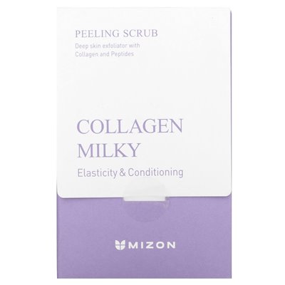 Mizon, Collagen Milky Peeling Peeling, Fragrance Free, 40 sztuk, 5 g każdy