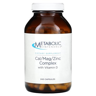 Konserwacja metaboliczna, kompleks CAL/MAG/cynku z witaminą D, 240 kapsułek