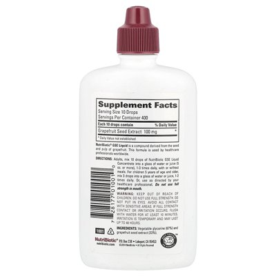 Nutribiotic, wegański GSE, ekstrakt z nasion grejpfruta, koncentrat ciekł, 4 fl oz (118 ml) Nutribiotic, wegański GSE, ekstrakt z nasion grejpfruta, koncentrat ciekł, 4 fl oz (118 ml)