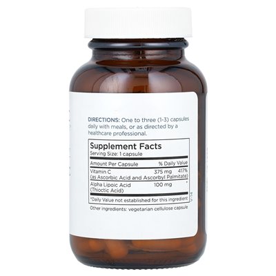 Konserwacja metaboliczna, kwas alfa lipoinowy, 100 mg, 90 kapsułek