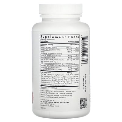 Michael's Naturopathic Weibliche Fortpflanzungsfaktoren 120 vegetarische Tabletten