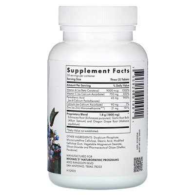 Michael's Naturopathic Rapid Immune Response, 90 vegetarische Tabletten