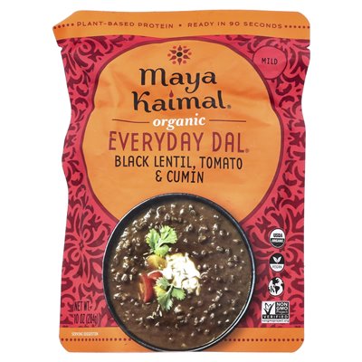 Maya Kaimal, Organic Everyday Dal®, Black Lentil + Tomato + Cumin, Mild, 10 oz (284 g) Maya Kaimal, Organic Everyday Dal®, Black Lentil + Tomato + Cumin, Mild, 10 oz (284 g)