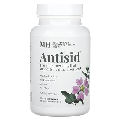 Naturheilkunde, Antisid, Kirsche, Kirsche, 60 vegane Kauwaffeln