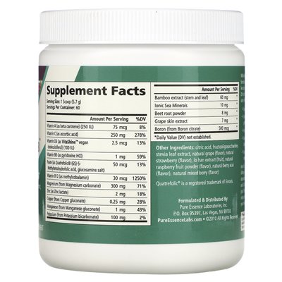 Pure Essence, Ionic-Fizz, Magnesium Plus, mieszana jagoda, 12,06 uncji (342 g) Pure Essence, Ionic-Fizz, Magnesium Plus, mieszana jagoda, 12,06 uncji (342 g)