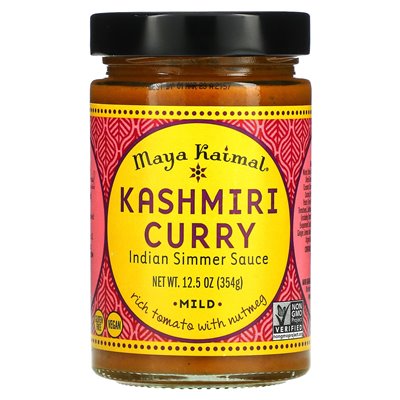 Maya Kaimal, Kashmiri Curry, Indian Simmer Sos, Mild, 12,5 uncji (354 g)