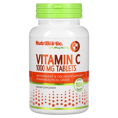 Nutribiotyk, odporność, witamina C, 1000 mg, 100 wegańskich tabletek Nutribiotyk, odporność, witamina C, 1000 mg, 100 wegańskich tabletek