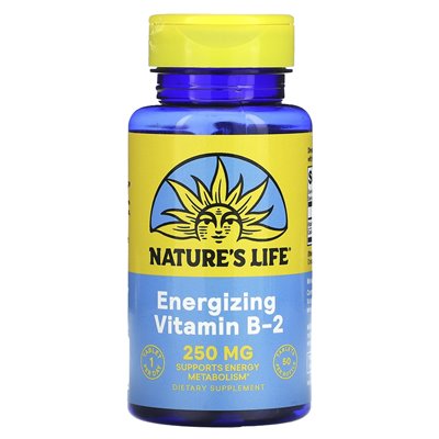Życie natury, witamina B-2, 250 mg, 50 tabletek