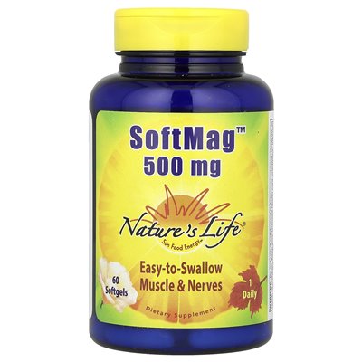 Życie natury, softmag, 500 mg, 60 softgels