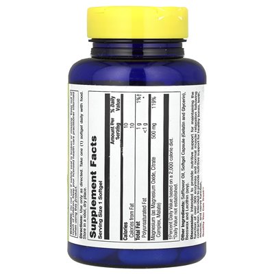 Życie natury, softmag, 500 mg, 60 softgels