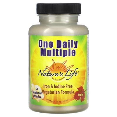 Nature's Life, One Daily Multiple, 60 vegetarische Kapseln