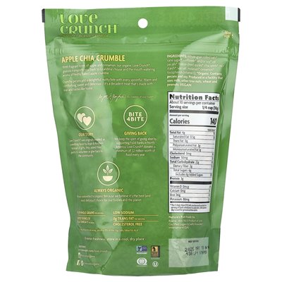 Nature's Path, Love Crunch®, premium organic granola, Apple Chia Crumble, 11.5 oz (325 g)