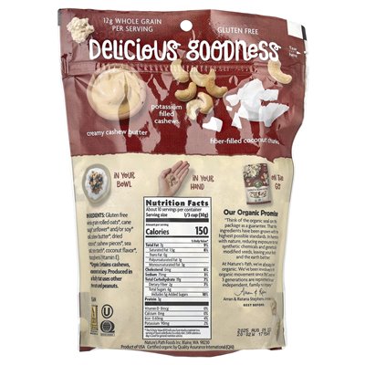 Nature's Path, Crunchy Granola, Coconut &amp Nerciw Mash, 11 uncji (312 g)