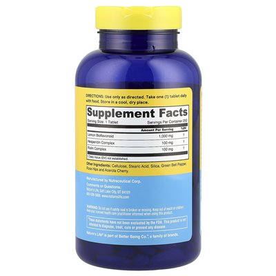 Nature's Life, Lemon Bioflavonoids, 1000mg, 250 tablets