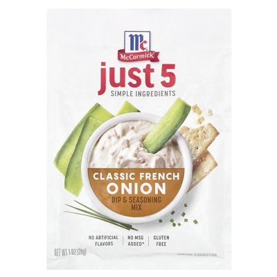McCormick, Dip & Seasoning Mix, Classic French Cebule, 1 uncja (28 g) McCormick, Dip & Seasoning Mix, Classic French Cebule, 1 uncja (28 g)