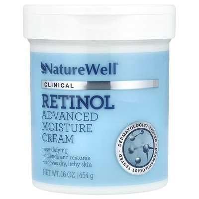Naturewell, Retinol, Advanced Moisture Cream, 16 uncji (454 g) Naturewell, Retinol, Advanced Moisture Cream, 16 uncji (454 g)