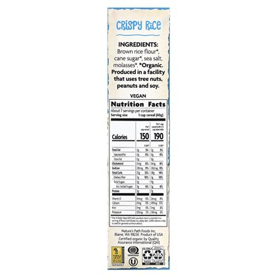 Nature's Path, organiczne chrupiące płatki ryżowe, 10 uncji (284 g) Nature's Path, organiczne chrupiące płatki ryżowe, 10 uncji (284 g)