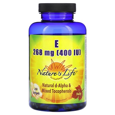 Nature's Life, Vitamin E, 268 mg (400 IU), 250 softgels