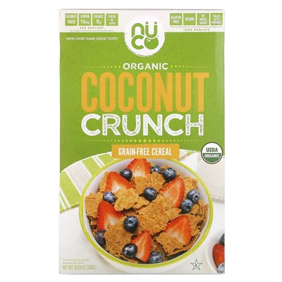 Nuco, Organic Coconut Crisp, Grain-Free Flakes, 10.58 oz (300 g)