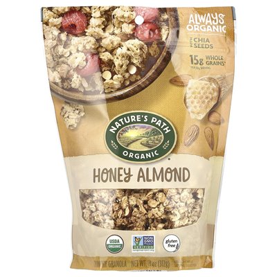 Nature's Path, Crunchy Granola, Honey Almond, 11 uncji (312 g) Nature's Path, Crunchy Granola, Honey Almond, 11 uncji (312 g)