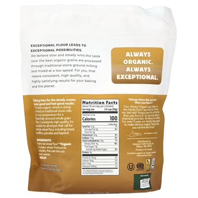 Ścieżka natury, organiczna mąka pełnoziarnista, kamienna ziemia, 2 funty (907 g)