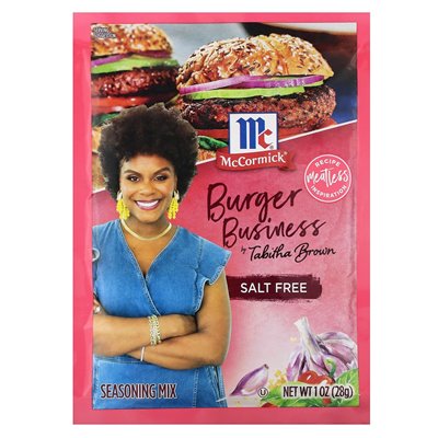 McCormick, Burger Business autorstwa Tabitha Brown, Salt Free, 1 uncja (28 g)