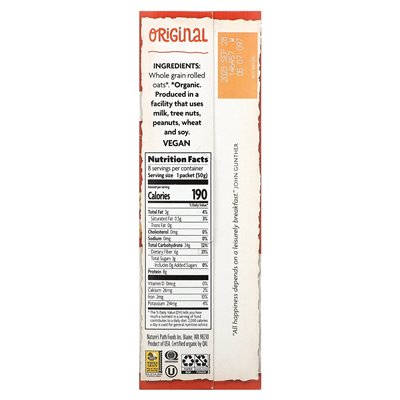 Nature's Path, Bio-Instant-Fakmeal, Original, 8 Päckchen, 14 oz (400 g) Nature's Path, Bio-Instant-Fakmeal, Original, 8 Päckchen, 14 oz (400 g)