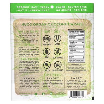 Nuco, ekologiczne okłady kokosowe, oryginalne, 5 opakowań (14 g)
