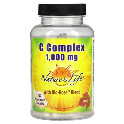 Nature's Life, C Complex, 1000 mg, 100 kapsułek wegetariańskich